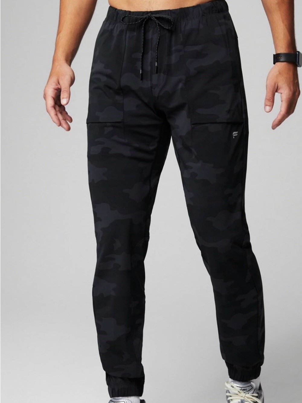 Fabletics The One Jogger Pants Mens Medium Black Camo Gym